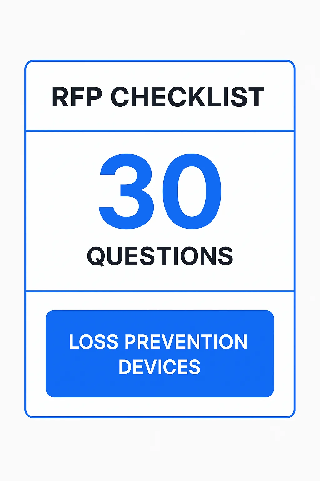 RFP checklist 30 questions for mobile anti theft device programs